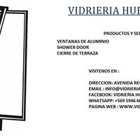 Logo empresa: vidrieria huechuraba juan azocar diaz